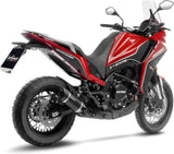 Système D'Échappement Homologué Au Niveau Sonore Lv Pro Carbon Fiber Embout Carbon Fiber - Leovince Compatible Avec Moto Morini X-Cape 650 - A2 (2021-2024)