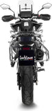 Système D'Échappement Homologué Au Niveau Sonore Lv One Evo Acier Noir Embout Carbon Fiber - Leovince Compatible Avec Cfmoto 800 Mt Touring (2025-2026)