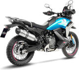 Échappement Sans Homologation Sonore Lv One Evo Acier Embout Carbon Fiber - Leovince Compatible Avec Cfmoto 800 Mt (2025-2026)