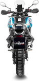 Échappement Sans Homologation Sonore Lv One Evo Acier Embout Carbon Fiber - Leovince Compatible Avec Cfmoto Ibex 800 E (2022-2024)
