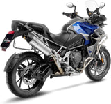 Système D'Échappement Homologué Au Niveau Sonore Lv One Evo Acier Embout Carbon Fiber - Leovince Compatible Avec Triumph Tiger 1200 Gt Explorer (2025-2026)
