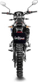 Échappement Sans Homologation Sonore Lv One Evo Acier Noir Embout Carbon Fiber - Leovince Compatible Avec Aprilia Rx 125 (2021-2024)