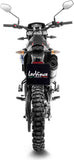 Échappement Sans Homologation Sonore Lv One Evo Acier Embout Carbon Fiber - Leovince Compatible Avec Aprilia Rx 125 (2021-2024)
