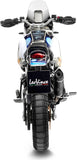 Système D'Échappement Homologué Au Niveau Sonore Lv One Evo Acier Noir Embout Carbon Fiber - Leovince Compatible Avec Ducati Desert-X (2022-2024)