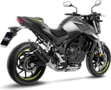 Échappement Sans Homologation Sonore Lv One Evo Acier Noir Embout Carbon Fiber - Leovince Compatible Avec Honda Cb 750 Hornet (2023-2024)