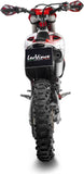 Échappement Sans Homologation Sonore Lv-X Evo Acier Embout Carbon Fiber - Leovince Compatible Avec Husqvarna Fe 350 (2020-2023)