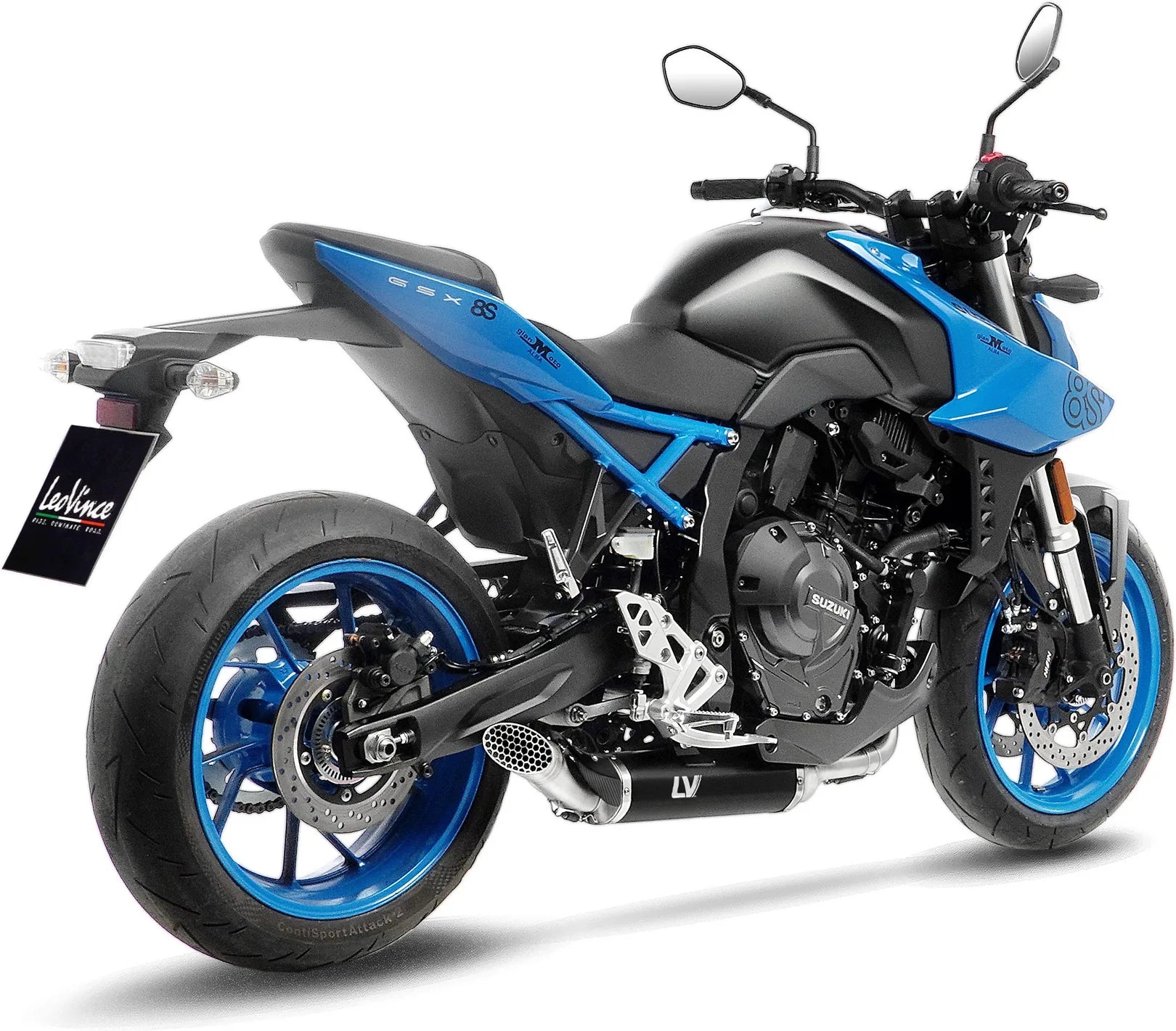 Système D'Échappement Complet Non Catalysé Et Sans Homologation Acoustique Lv Race Acier - Leovince Compatible Avec Suzuki Gsx 8S (2023-2024)
