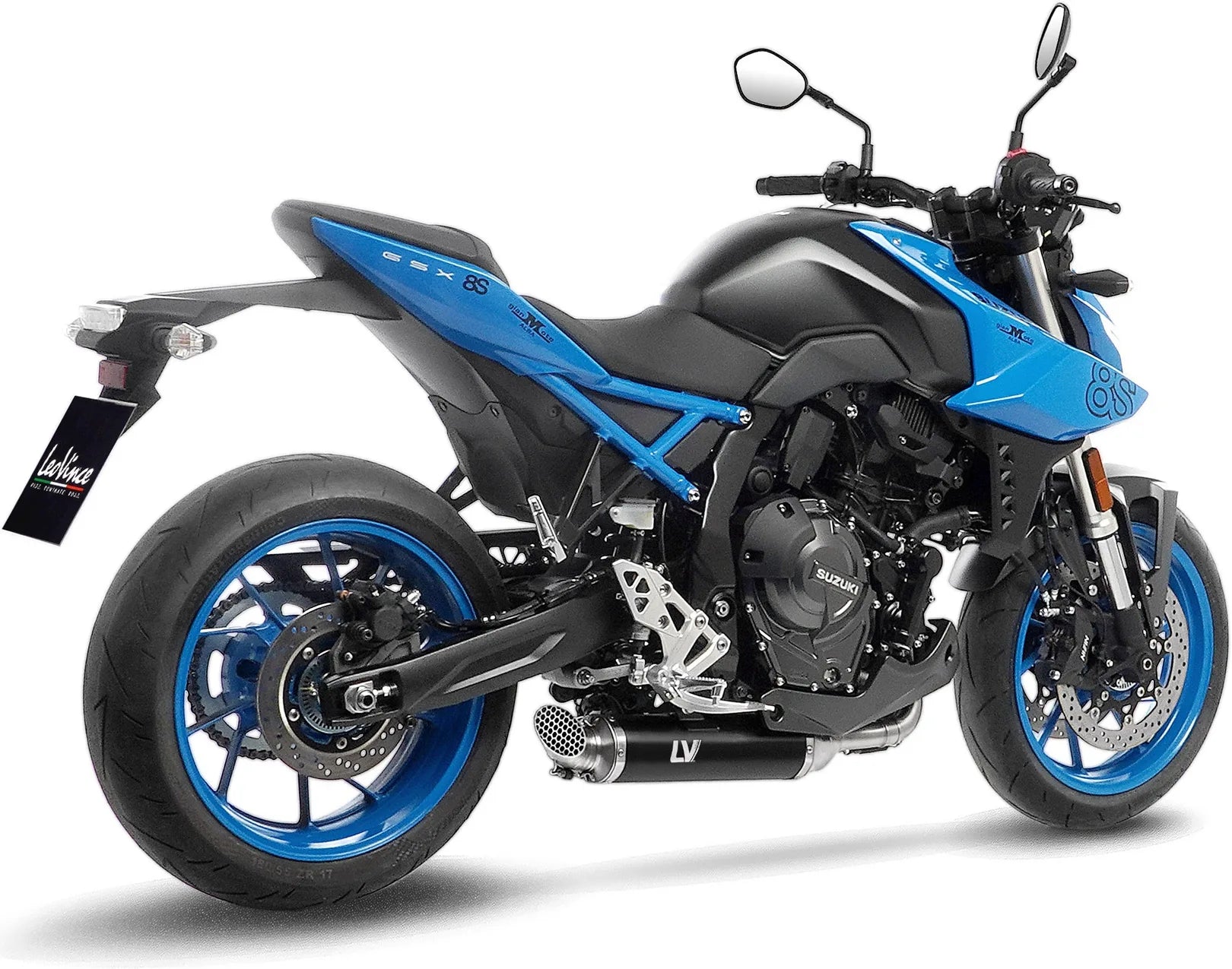 Système D'Échappement Complet Non Catalysé Et Sans Homologation Acoustique Lv Race Acier - Leovince Compatible Avec Suzuki Gsx 8S (2023-2024)