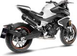Échappement Sans Homologation Sonore Lv One Evo Carbon Fiber Embout Carbon Fiber - Leovince Compatible Avec Cfmoto 800 Nk Advanced (2023-2024)