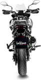 Système D'Échappement Homologué Au Niveau Sonore Lv One Evo Acier Embout Carbon Fiber - Leovince Compatible Avec Benelli Trk 702 - X (2023-2024)