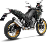 Échappement Sans Homologation Sonore Lv One Evo Acier Embout Carbon Fiber - Leovince Compatible Avec Kove Moto 800 X Pro - Adv (2024-2026)