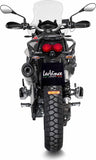 Échappement Sans Homologation Sonore Lv One Evo Acier Embout Carbon Fiber - Leovince Compatible Avec Moto Guzzi V85 Tt (2019-2023)