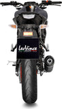 Système D'Échappement Complet Non Catalysé Et Sans Homologation Acoustique Lv One Evo Acier Noir Embout Carbon Fiber - Leovince Compatible Avec Yamaha Xsr 125 (2021-2024)