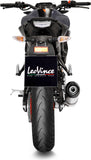 Complete Exhaust System Without Catalytic Converter And Without Sound Certification Lv One Evo Stainless Steel Carbon Fiber End Cap - Leovince Compatible With Yamaha Yzf-R 125 (2021-2024)