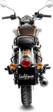 Échappement Sans Homologation Sonore Classic Racer Acier Noir Embout Acier - Leovince Compatible Avec Royal Enfield Classic 350 (2021-2024)