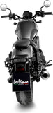 Échappement Sans Homologation Sonore Classic Racer Acier Noir Embout Acier - Leovince Compatible Avec Honda Cmx 1100 Rebel (2021-2024)