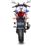 Échappement Sans Homologation Sonore Lv-10 Acier Noir Embout Acier - Leovince Compatible Avec Honda Cbr 300 R (2014-2017)