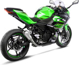 Échappement Sans Homologation Sonore Lv-10 Acier Embout Acier - Leovince Compatible Avec Kawasaki Z 500 - Se (2024-2026)