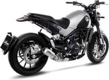 Système D'Échappement Homologué Au Niveau Sonore Lv-10 Acier Embout Acier - Leovince Compatible Avec Benelli Leoncino - Trail 500 (2017-2024)