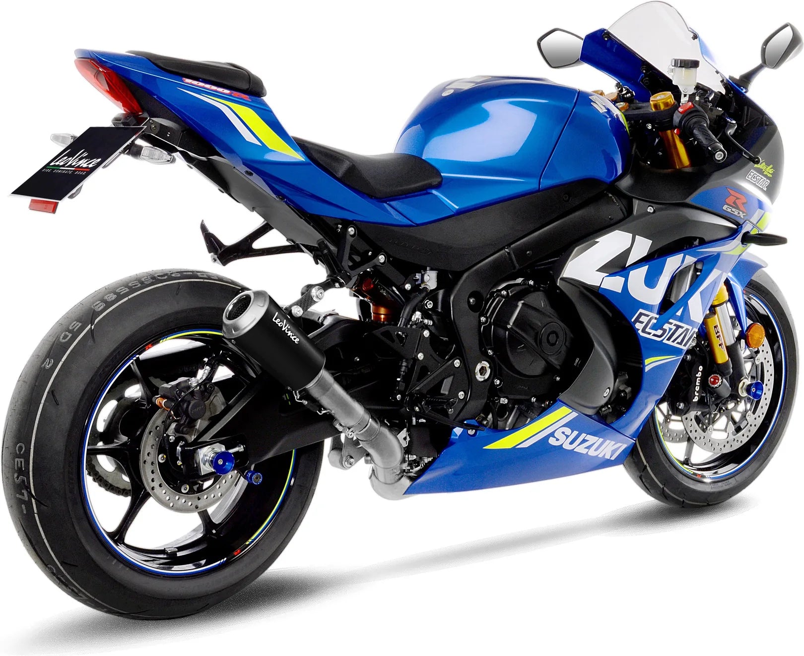 Échappement Sans Homologation Sonore Lv-10 Acier Noir Embout Acier - Leovince Compatible Avec Suzuki Gsx-R 1000 - R (2017-2021)