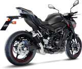 Système D'Échappement Homologué Au Niveau Sonore Lv-10 Acier Noir Embout Acier - Leovince Compatible Avec Kawasaki Z 900 (2020-2024)