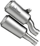 Double Sortie D'Échappement Homologuée Au Niveau Sonore Lv-10 Acier Embout Acier - Leovince Compatible Avec Triumph Speed Triple 1200 Rr - Rs (2021-2024)