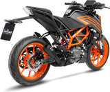Échappement Sans Homologation Sonore Lv-10 Acier Full Noir Embout Acier Noir - Leovince Compatible Avec Ktm 390 Duke (2021-2023)