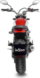 Échappement Sans Homologation Sonore Lv-10 Acier Noir Embout Acier - Leovince Compatible Avec Ducati Scrambler 800 Night Shift (2021-2022)