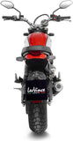 Exhaust Tip Without Sound Certification Lv-10 Carbon Fiber Stainless Steel End Cap - Leovince Compatible With Ducati Scrambler 800 Urban Motard (2021-2022)