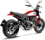 Échappement Sans Homologation Sonore Lv-10 Acier Embout Acier - Leovince Compatible Avec Ducati Scrambler 800 Icon (2021-2022)
