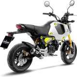 Système D'Échappement Complet Non Catalysé Et Sans Homologation Acoustique Lv-10 Carbon Fiber Embout Acier - Leovince Compatible Avec Honda Grom 125 (2022-2024)