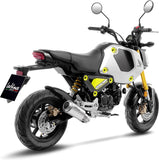 Complete Exhaust System Without Catalytic Converter And Without Sound Certification Lv-10 Stainless Steel Stainless Steel End Cap - Leovince Compatible With Honda Msx 125 (2022-2024)