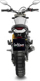 Échappement Sans Homologation Sonore Lv-10 Acier Noir Embout Acier - Leovince Compatible Avec Ducati Scrambler 800 Desert Sled (2021-2022)