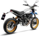 Échappement Sans Homologation Sonore Lv-10 Acier Embout Acier - Leovince Compatible Avec Ducati Scrambler 800 Desert Sled (2021-2022)