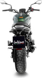 Système D'Échappement Homologué Au Niveau Sonore Lv-10 Acier Full Noir Embout Acier Noir - Leovince Compatible Avec Benelli Leoncino 800 (2022-2024)