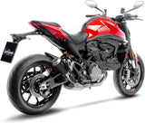 Échappement Sans Homologation Sonore Lv-10 Acier Noir Embout Acier - Leovince Compatible Avec Ducati Monster 937 (2021-2024)