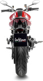 Échappement Sans Homologation Sonore Lv-10 Acier Noir Embout Acier - Leovince Compatible Avec Ducati Monster 937 (2021-2024)