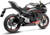 Échappement Sans Homologation Sonore Lv-10 Acier Full Noir Embout Acier Noir - Leovince Compatible Avec Cfmoto 450 Ss - Sr (2023-2024)