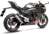 Échappement Sans Homologation Sonore Lv-10 Acier Embout Acier - Leovince Compatible Avec Cfmoto 450 Ss - Sr (2023-2024)