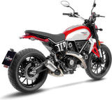 Système D'Échappement Homologué Au Niveau Sonore Lv-10 Acier Embout Acier - Leovince Compatible Avec Ducati Scrambler 800 Night Shift (2025-2026)