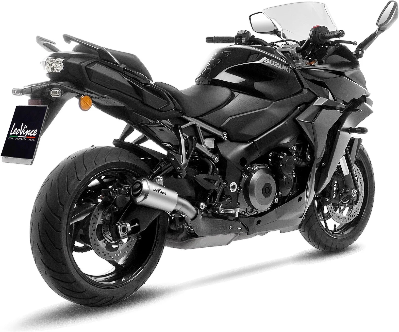 Système D'Échappement Homologué Au Niveau Sonore Lv-10 Acier Embout Acier - Leovince Compatible Avec Suzuki Gsx-S 1000 Gt (2021-2024)