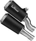 Double Sortie D'Échappement Homologuée Au Niveau Sonore Lv-10 Acier Noir Embout Acier - Leovince Compatible Avec Triumph Speed Triple 1200 Rr - Rs - Rx (2025-2026)