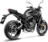 Système D'Échappement Complet Non Catalysé Et Sans Homologation Acoustique Lv-10 Acier Embout Acier - Leovince Compatible Avec Yamaha Mt-07 (2025-2026)