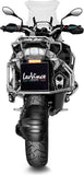 Système D'Échappement Homologué Au Niveau Sonore Lv-12 Acier Noir Embout Carbon Fiber - Leovince Compatible Avec Bmw R 1200 Gs (2017-2018)