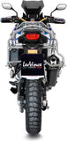 Système D'Échappement Homologué Au Niveau Sonore Lv-12 Acier Noir Embout Carbon Fiber - Leovince Compatible Avec Honda Crf 1100 L Africa Twin (2020-2023)