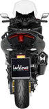 Système D'Échappement Complet Avec Catalyseur Et Homologation Acoustique Lv-12 Acier Noir Embout Carbon Fiber - Leovince Compatible Avec Yamaha Xp 560 T-Max (2020-2024)