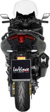Système D'Échappement Complet Avec Catalyseur Et Homologation Acoustique Lv-12 Acier Full Noir Embout Carbon Fiber - Leovince Compatible Avec Yamaha Xp 560 T-Max (2020-2024)
