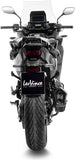 Système D'Échappement Homologué Au Niveau Sonore Lv-12 Acier Noir Embout Carbon Fiber - Leovince Compatible Avec Honda Nt 1100 (2022-2024)