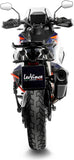 Échappement Sans Homologation Sonore Lv-12 R Acier Noir Embout Carbon Fiber - Leovince Compatible Avec Ktm 1290 Super Adventure R - S (2021-2024)