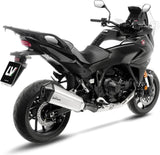 Échappement Sans Homologation Sonore Lv-12 R Acier Embout Carbon Fiber - Leovince Compatible Avec Honda Nt 1100 (2025-2026)